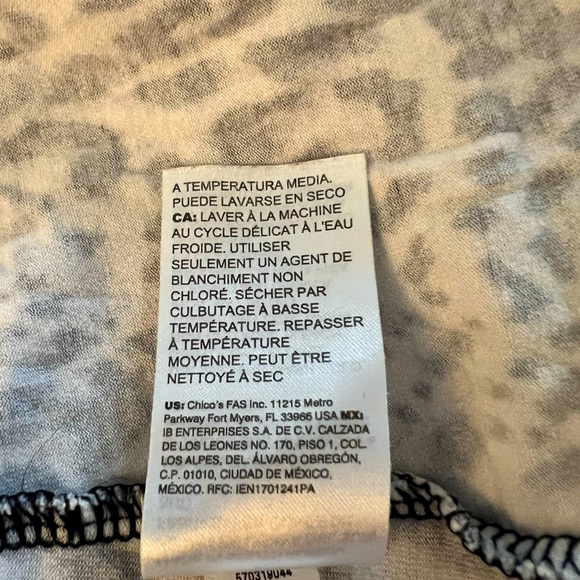 Chico's Black and Gold Baroque Print Tee. Soft. - Picture 7 of 9